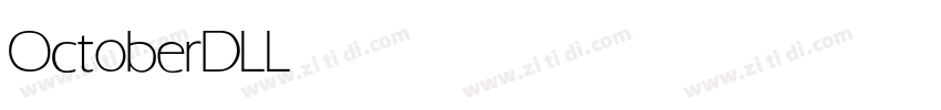 OctoberDL Light字体转换 OctoberDL Light字体转换